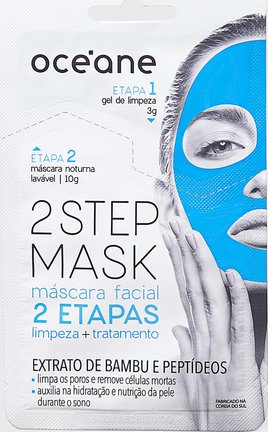 Máscara Facial 2 Etapas de Bambu e Peptídeos Noturna - Dual Step